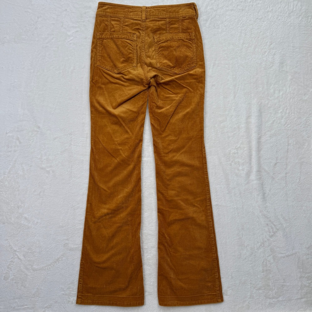 Anthropologie Pilcro Corduroy Pants Womens‎ 25 Mustard Yellow Wide Leg High Rise - Picture 10 of 16